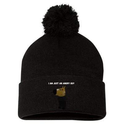 I Am Just An Angry Guy Meme Funny Pom Pom 12in Knit Beanie