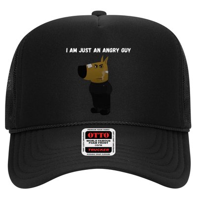 I Am Just An Angry Guy Meme Funny Trucker Hat