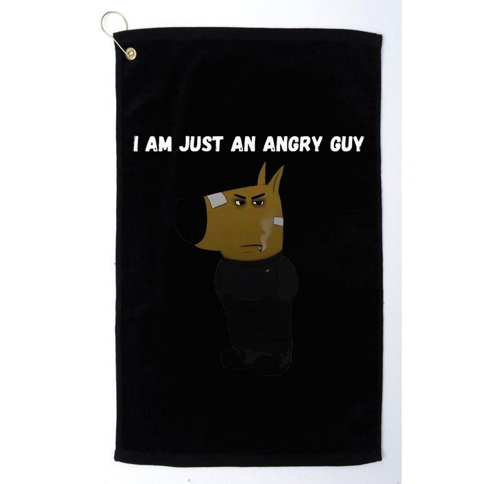 I Am Just An Angry Guy Meme Funny Golf Towel