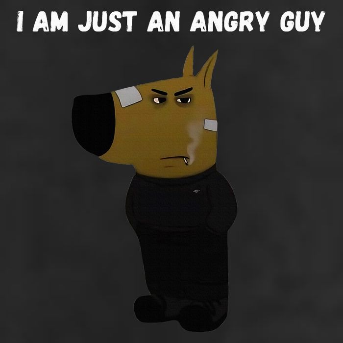 I Am Just An Angry Guy Meme Funny Golf Towel