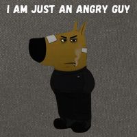 I Am Just An Angry Guy Meme Funny Cotton Canvas Backpack