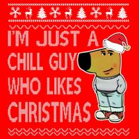 I Am Just A Chill Guy Who Likes Christmas Chillguy Funny Ugly Christmas Baby Bodysuit