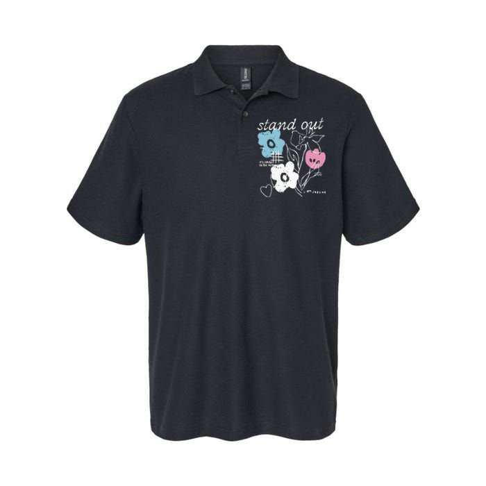 I Am Just Me Stand Out Softstyle Adult Sport Polo