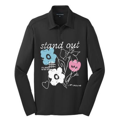 I Am Just Me Stand Out Silk Touch Performance Long Sleeve Polo