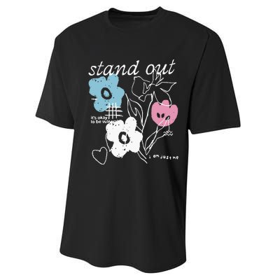 I Am Just Me Stand Out Performance Sprint T-Shirt