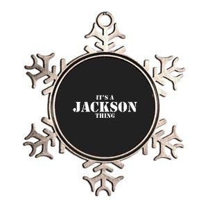 It's A Jackson Thing Metallic Star Ornament