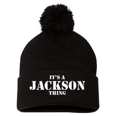It's A Jackson Thing Pom Pom 12in Knit Beanie