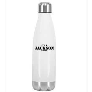 It's A Jackson Thing Stainless Steel Insulated Water Bottle