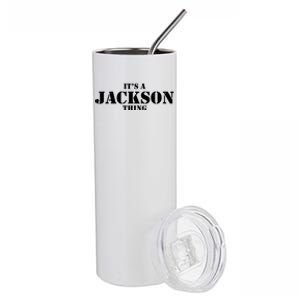 It's A Jackson Thing Stainless Steel Tumbler