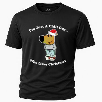 I Am Just A Chill Guy Who Likes Christmas Chillguy Funny Performance Shirt