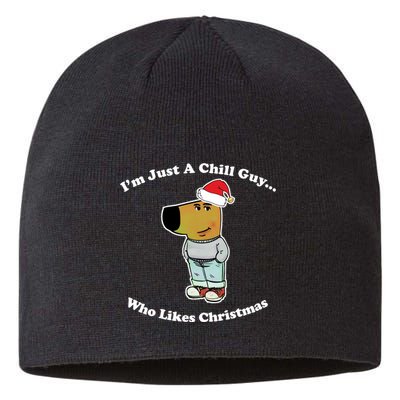 I Am Just A Chill Guy Who Likes Christmas Chillguy Funny Sustainable Beanie