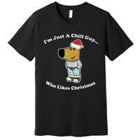 I Am Just A Chill Guy Who Likes Christmas Chillguy Funny Premium T-Shirt