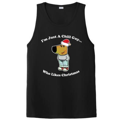 I Am Just A Chill Guy Who Likes Christmas Chillguy Funny PosiCharge Competitor Tank