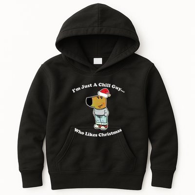 I Am Just A Chill Guy Who Likes Christmas Chillguy Funny Kids Hoodie