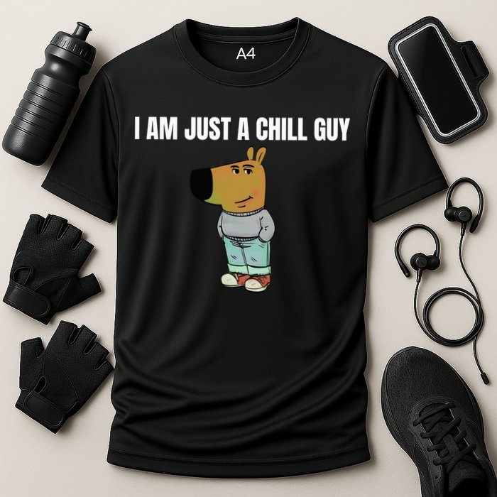 I Am Just A Chill Guy Funny Cooling Performance Crew T-Shirt