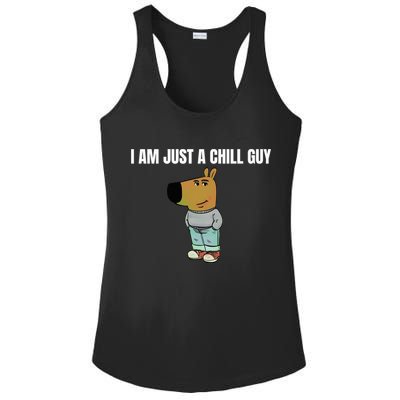 I Am Just A Chill Guy Funny Ladies PosiCharge Competitor Racerback Tank