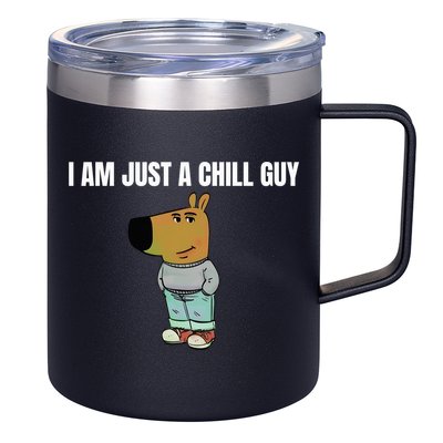 I Am Just A Chill Guy Funny 12oz Stainless Steel Coffee Mug