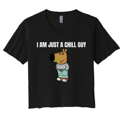 I Am Just A Chill Guy Funny Crop Top