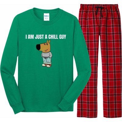 I Am Just A Chill Guy Funny Long Sleeve Pajama Set