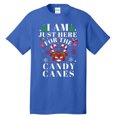 I Am Just Here For The Candy Canes  Tall T-Shirt