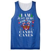 I Am Just Here For The Candy Canes  Mesh Reversible Basketball Jersey Tank