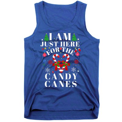 I Am Just Here For The Candy Canes  Tank Top