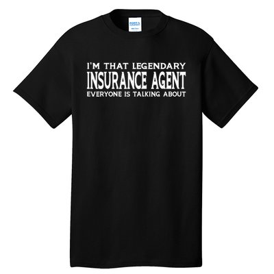 Insurance Agent Job Title Employee Tall T-Shirt