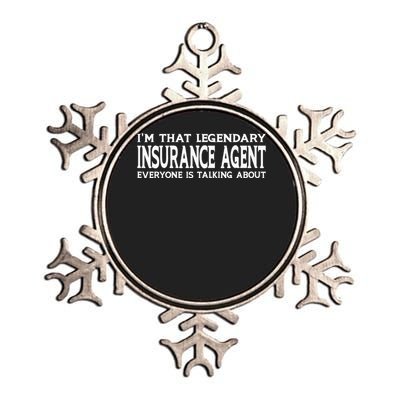 Insurance Agent Job Title Employee Metallic Star Ornament