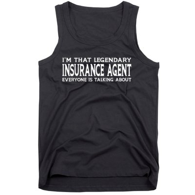 Insurance Agent Job Title Employee Tank Top