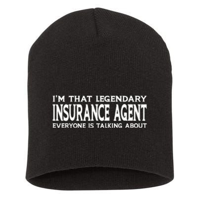 Insurance Agent Job Title Employee Short Acrylic Beanie