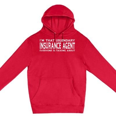 Insurance Agent Job Title Employee Premium Pullover Hoodie