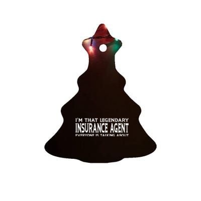 Insurance Agent Job Title Employee Ceramic Tree Ornament