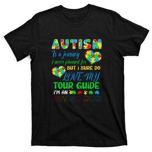 Is A Journey Love My Tour Guide I'm An Autism Mom Puzzle Autism Awareness T-Shirt