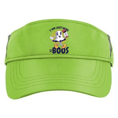 I Am Just Here For The Boos Ghost Adult Drive Performance Visor