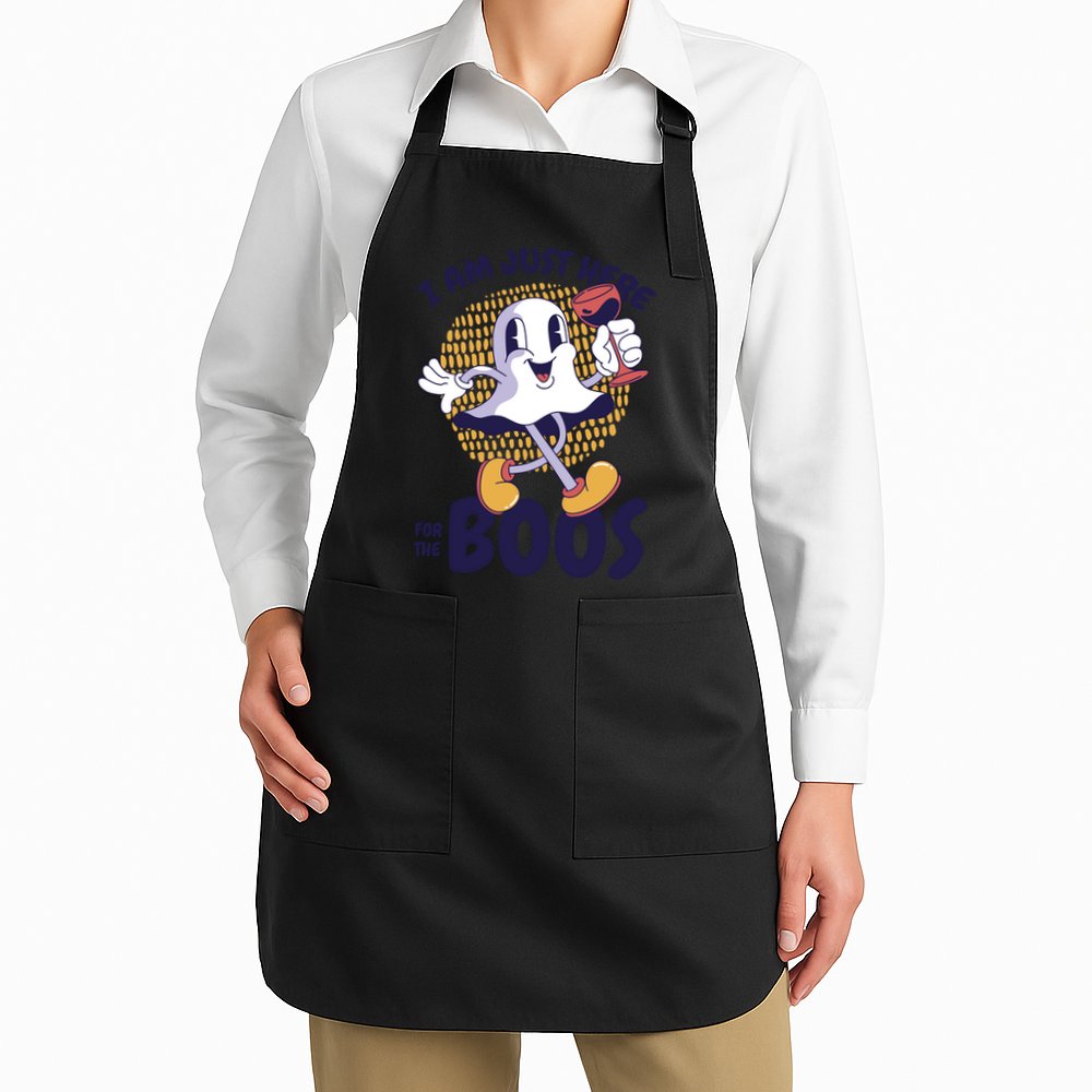I Am Just Here For The Boos Ghost Apron