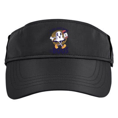 I Am Just Here For The Boos Ghost Adult Drive Performance Visor