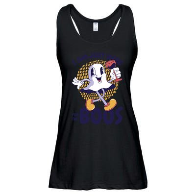 I Am Just Here For The Boos Ghost Ladies Essential Flowy Tank