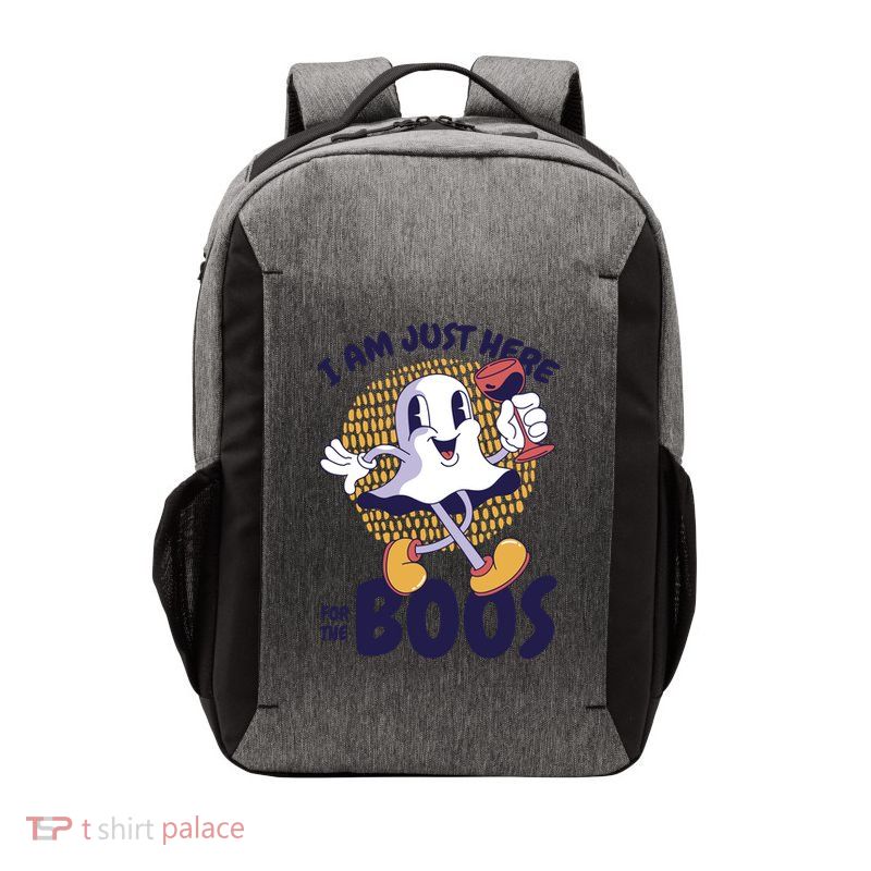 I Am Just Here For The Boos Ghost Vector Backpack