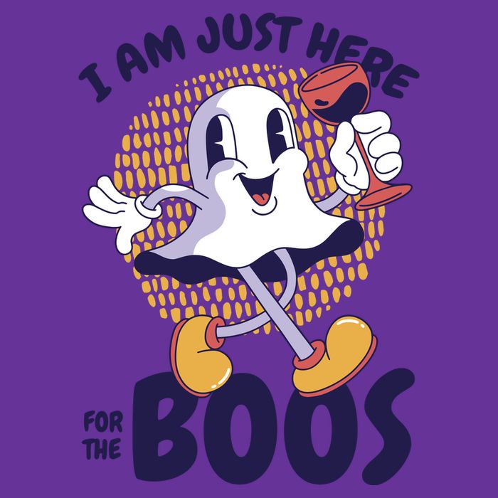 I Am Just Here For The Boos Ghost Cooling Performance Crew T-Shirt