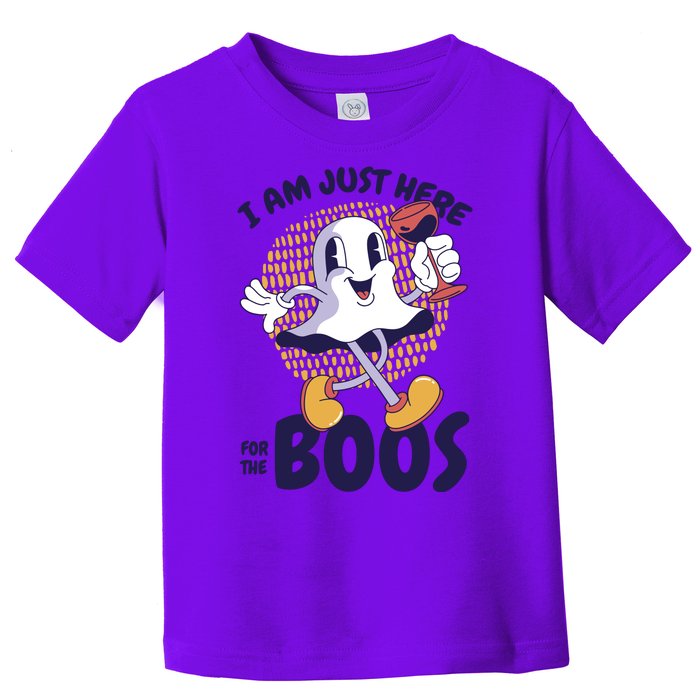 I Am Just Here For The Boos Ghost Toddler T-Shirt