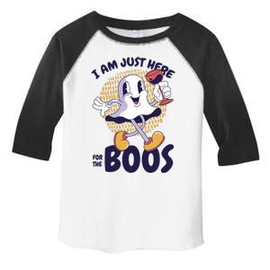 I Am Just Here For The Boos Ghost Toddler Fine Jersey T-Shirt