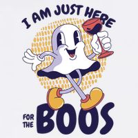 I Am Just Here For The Boos Ghost Stainless Steel Travel Mug