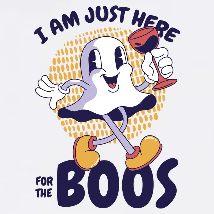 I Am Just Here For The Boos Ghost Stainless Steel Travel Mug