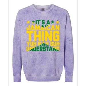 It's A Jamaican Thing, Yuh Nah Guh Understand, Jamaica Colorblast Crewneck Sweatshirt