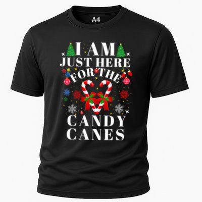 I Am Just Here For The Candy Canes  Performance Shirt