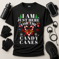 I Am Just Here For The Candy Canes  Cooling Performance Crew T-Shirt