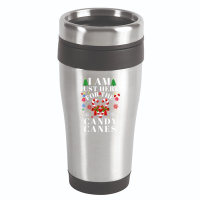 I Am Just Here For The Candy Canes  16oz Travel Tumbler