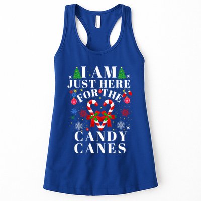 I Am Just Here For The Candy Canes  Womens Tank Top