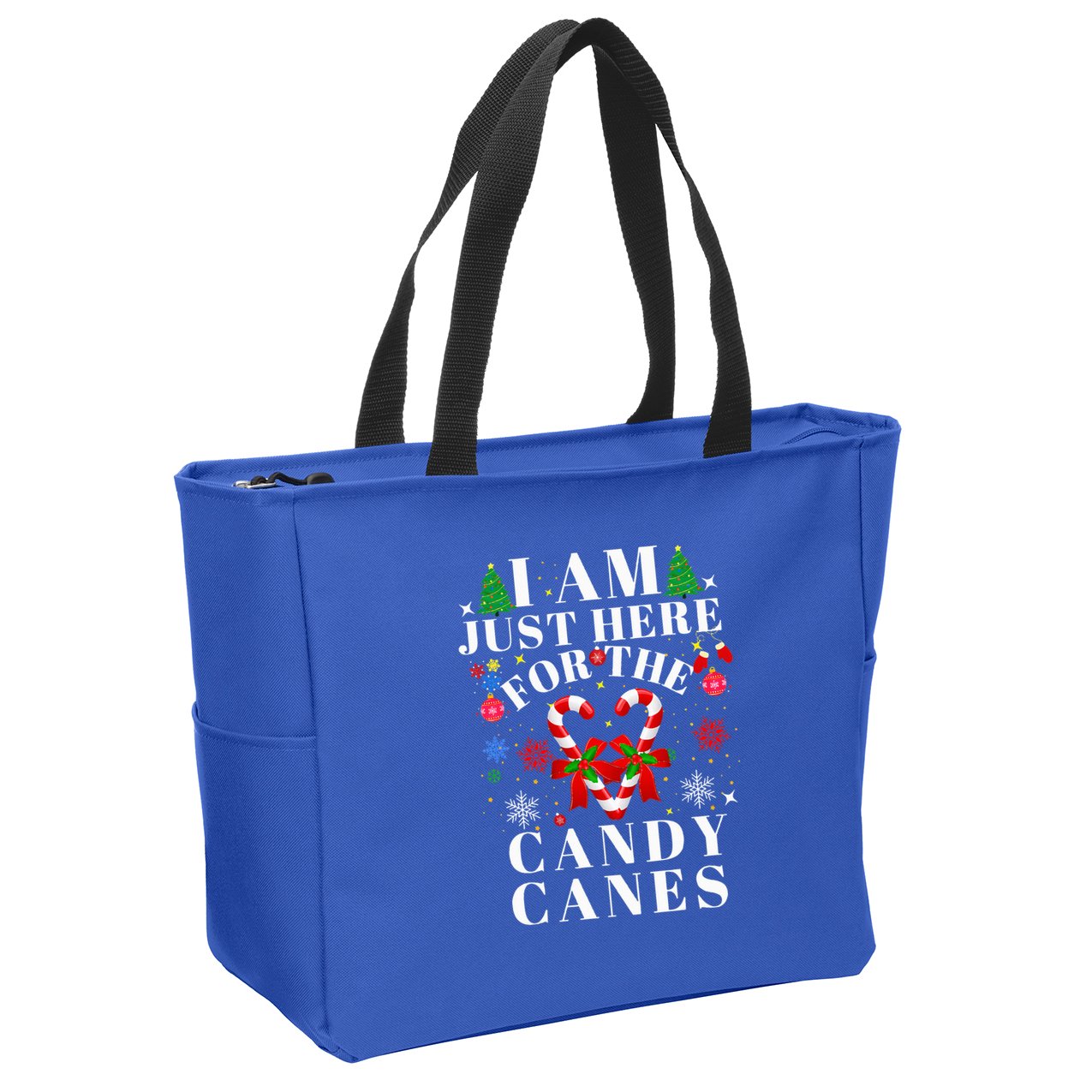 I Am Just Here For The Candy Canes  Zip Tote Bag