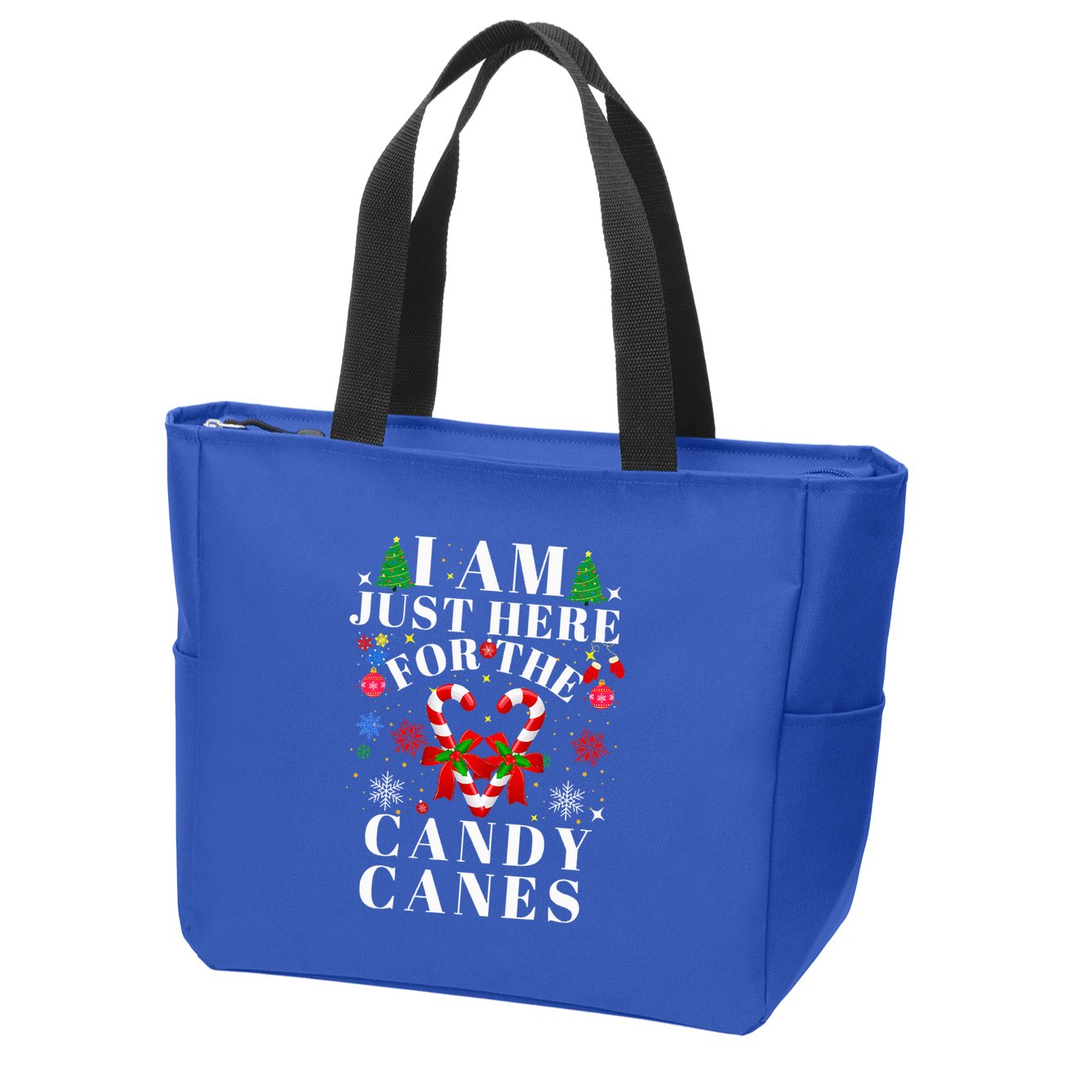 I Am Just Here For The Candy Canes  Zip Tote Bag